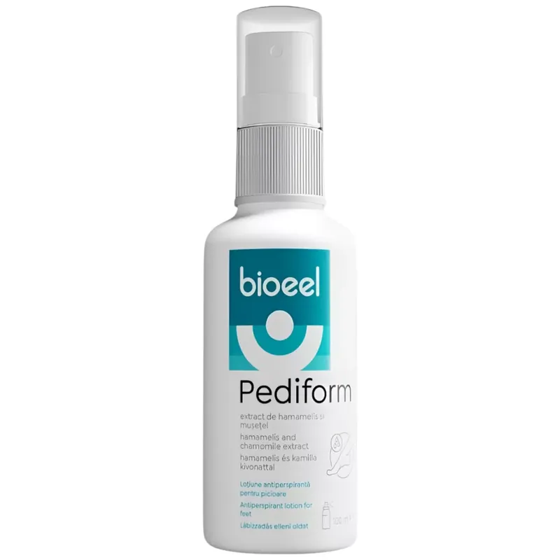 Kihagyhatatlan ajánlat Bioeel Pediform lábizzadásgátló oldat csodamogyoróval és kamillával 100 ml