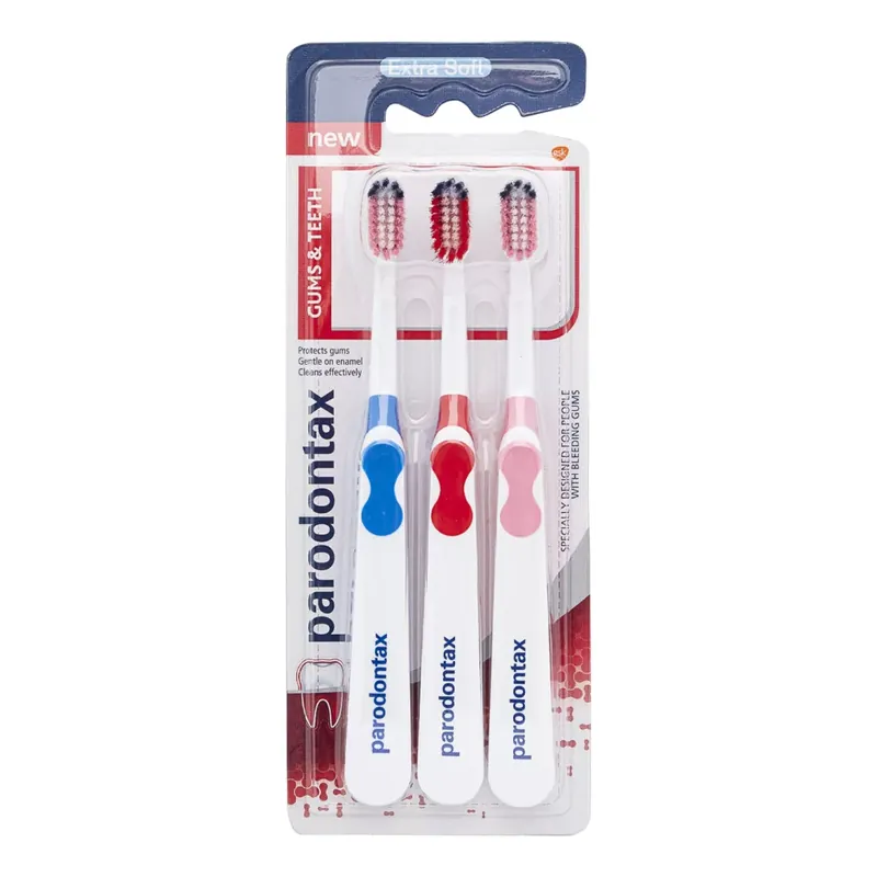 Exkluzív ajánlat Parodontax Gums Teeth extra soft fogkefe 3 db