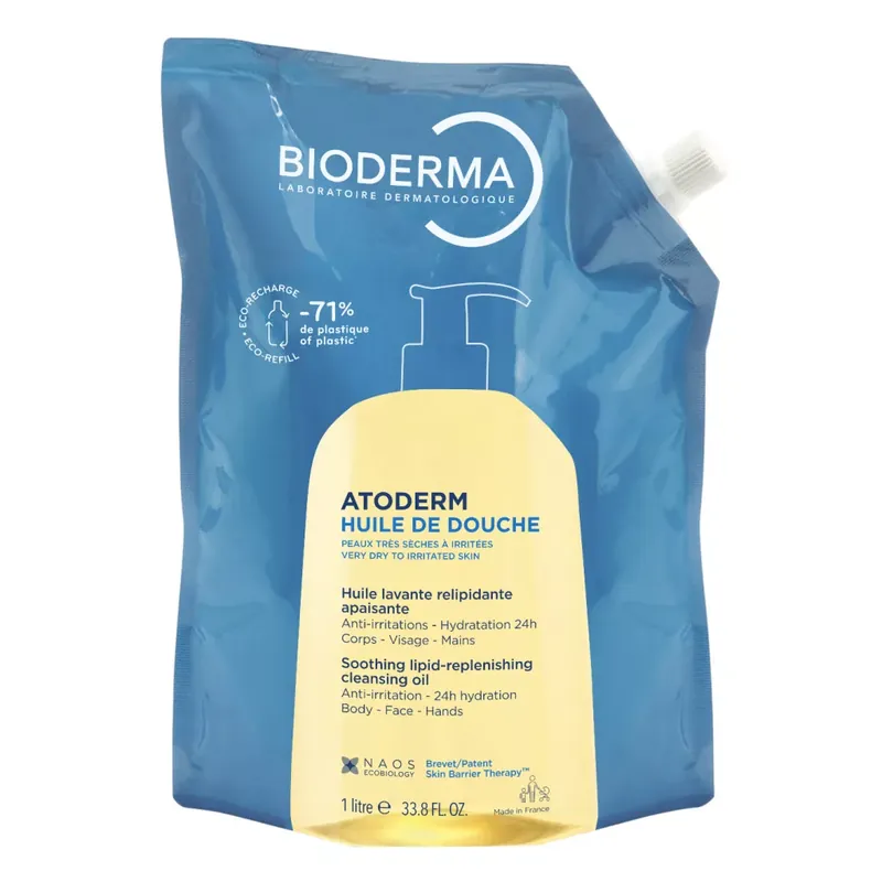 Bioderma Atoderm olajtusfürdő öko-utántöltő 1000 ml Olcsóbb