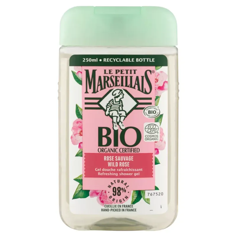 Le Petit Marseillais Bio vadrózsa tusfürdő 250 ml Gyors kiszállítás