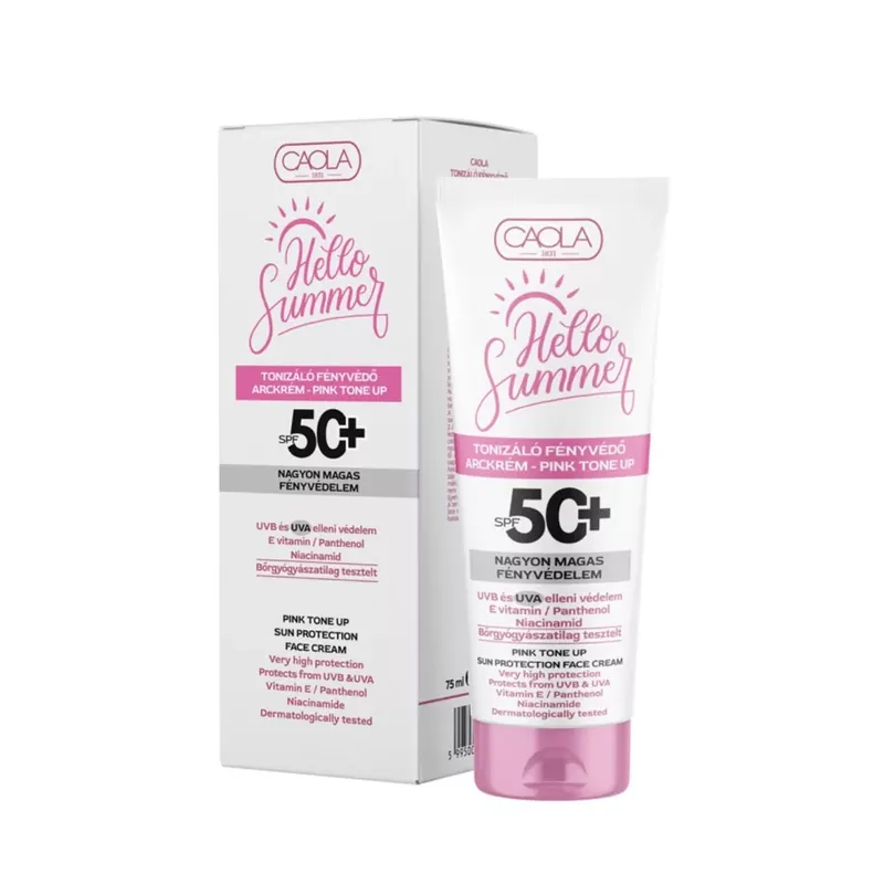 Biztonságos vásárlás Caola Hello Summer tónusjavító fényvédő krém SPF 50+ 75 ml