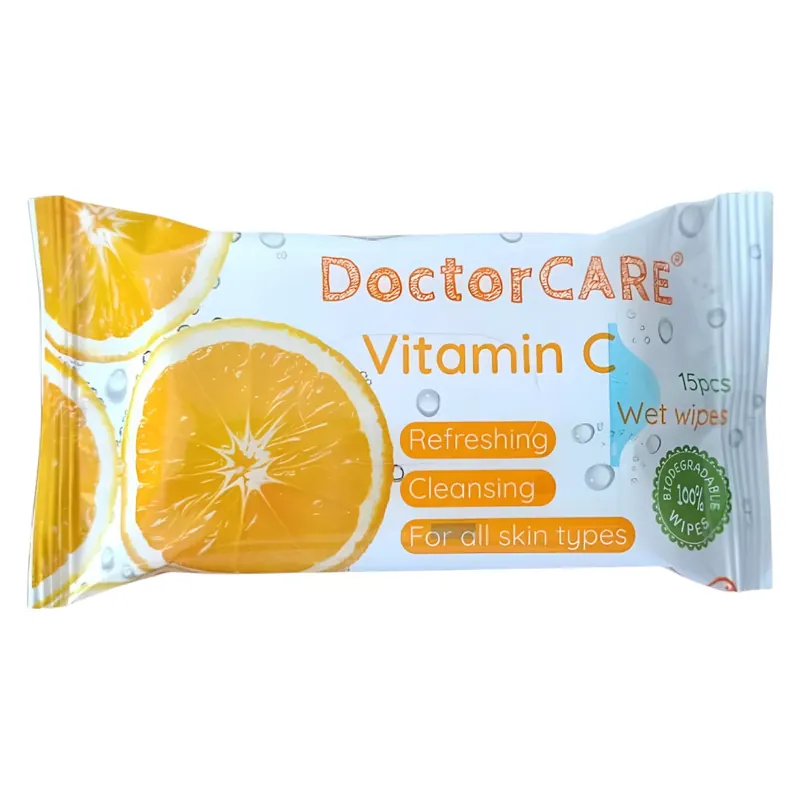 DoctorCARE C-vitamin nedves törlőkendő 15 db Exkluzív ajánlat