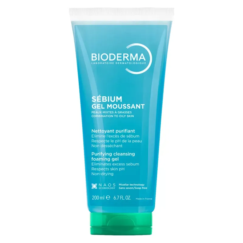 Árcsökkenés Bioderma Sébium Moussant habzó gél 200 ml