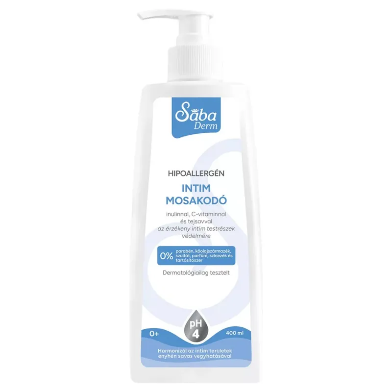 Sába Derm hipoallergén intim mosakodó 400 ml Prémium