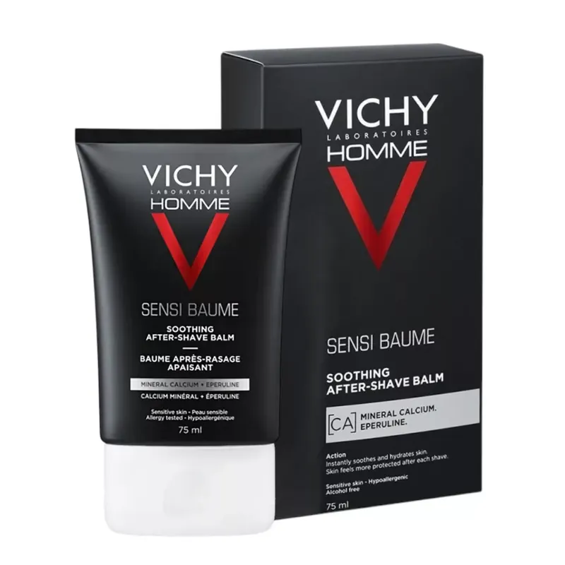 Vichy Homme Sensi Baume borotválkozás utáni balzsam érzékeny bőrre 75 ml Gyors szállítás
