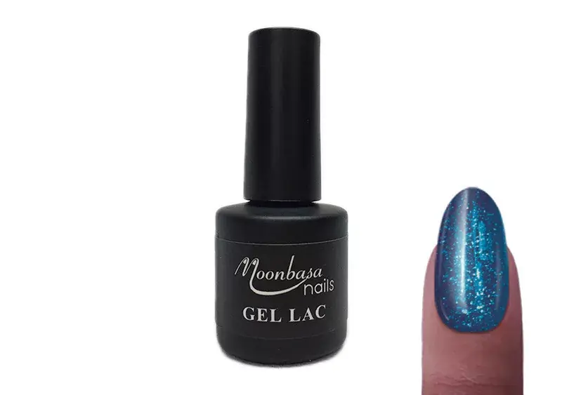 Gel polish 6ml 082 Very dark blue with green glitter Azonnali szállítás