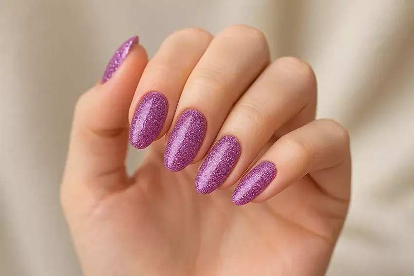 Phosphorescent gel polish 5ml 635 Glittery purple Végkiárusítás