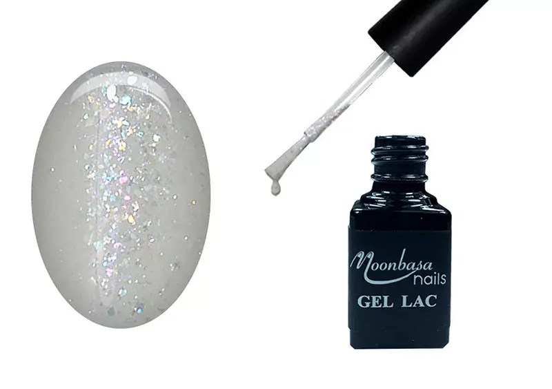 Kiárusítás One step gel polish 5ml 254 Transparent opal sparkle