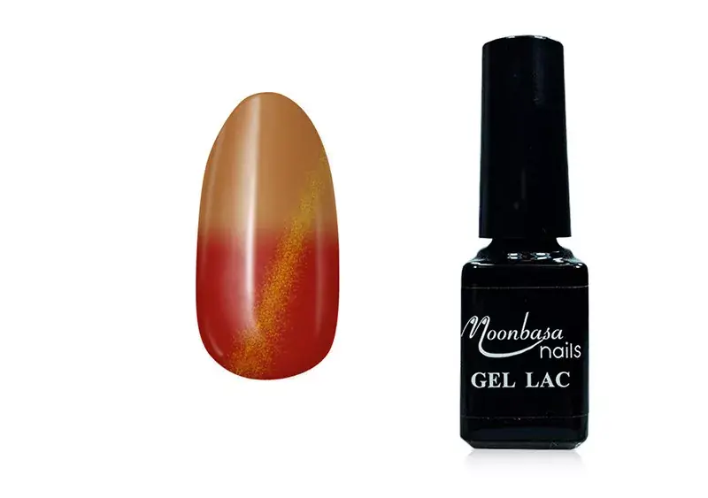 Bestseller Tiger eye thermo gel polish 5ml 873 Crimson red - peanut butter