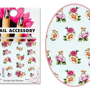 Csak ma Acrylic effect sticker BLE-1718 Colourful flowers
