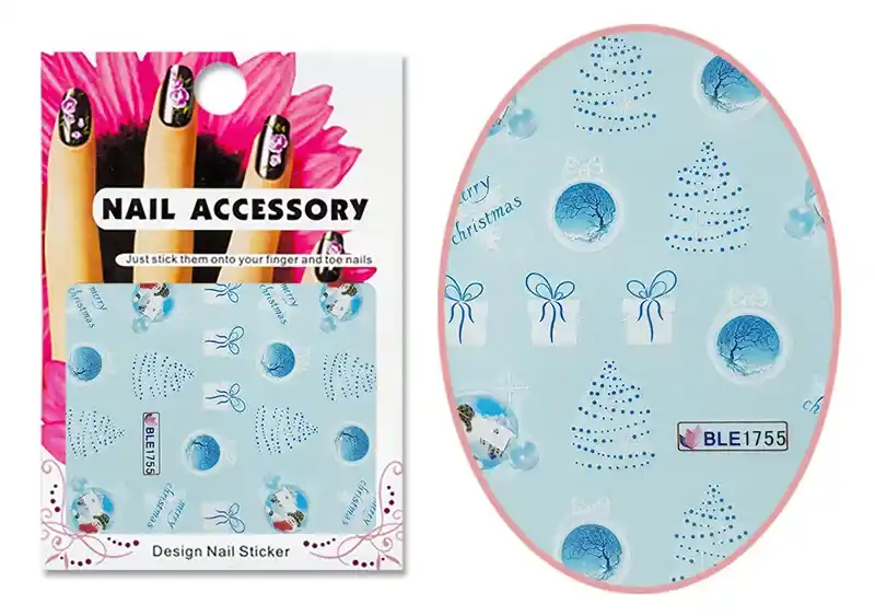 Szuper ajánlat Acrylic effect sticker BLE-1755 White Christmas