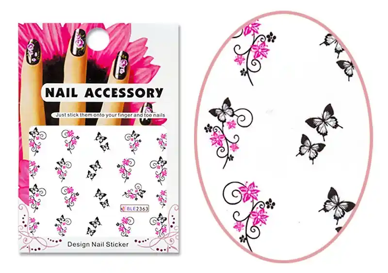 Expressz szállítás Acrylic effect sticker BLE-2363 Butterfly art