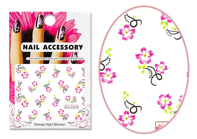 Acrylic effect sticker BLE-2373 Flower art Újdonság