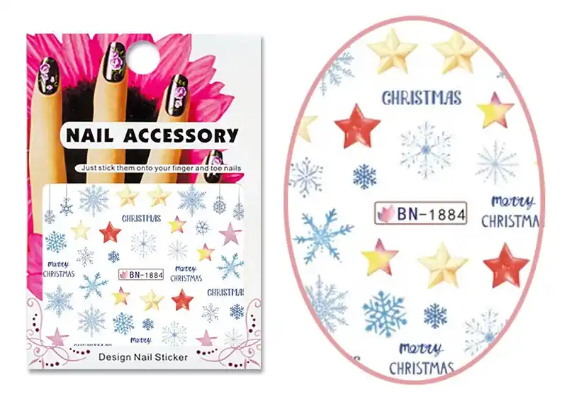 Rendeld meg most Acrylic effect sticker BN-1884 Christmas patterns