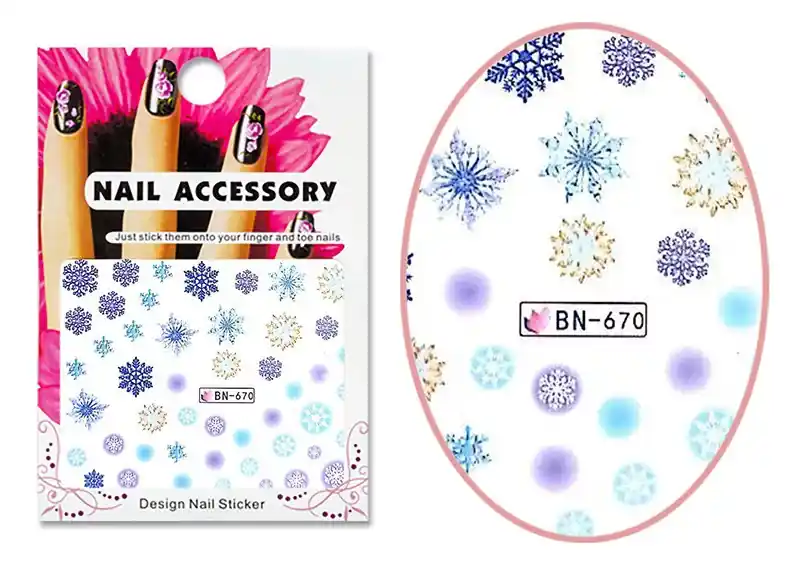 Acrylic effect sticker BN-0670 Snowflakes Azonnali szállítás