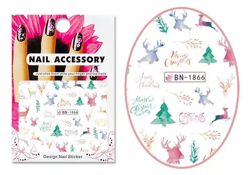 Olcsóbb Acrylic effect sticker BN-1866 Merry Christmas, Rudolf!