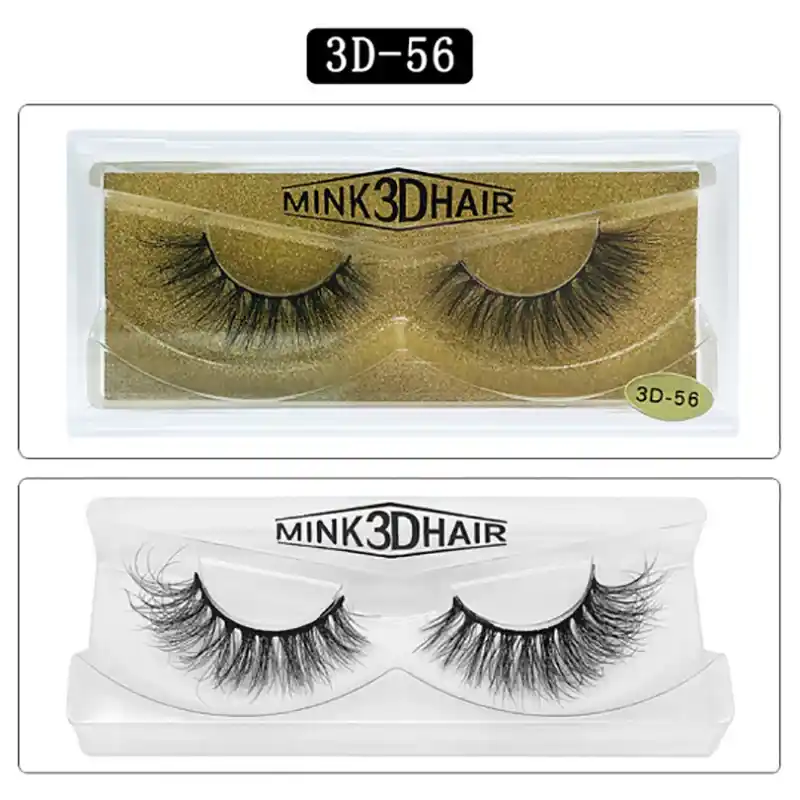 Biztonságos vásárlás 3D natural eyelashes 1 pair 3D-56 Natural black