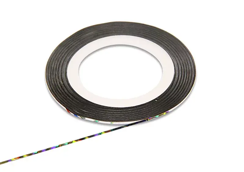 Artificial nail decorative strip 15 Glittery silver Rendeld meg most