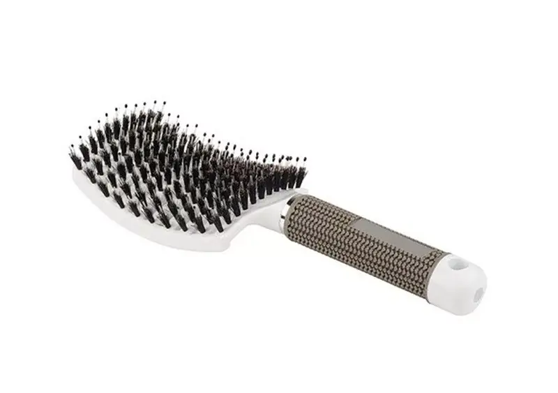 Curved hairbrush for thick hair 001-W White Szuper ajánlat