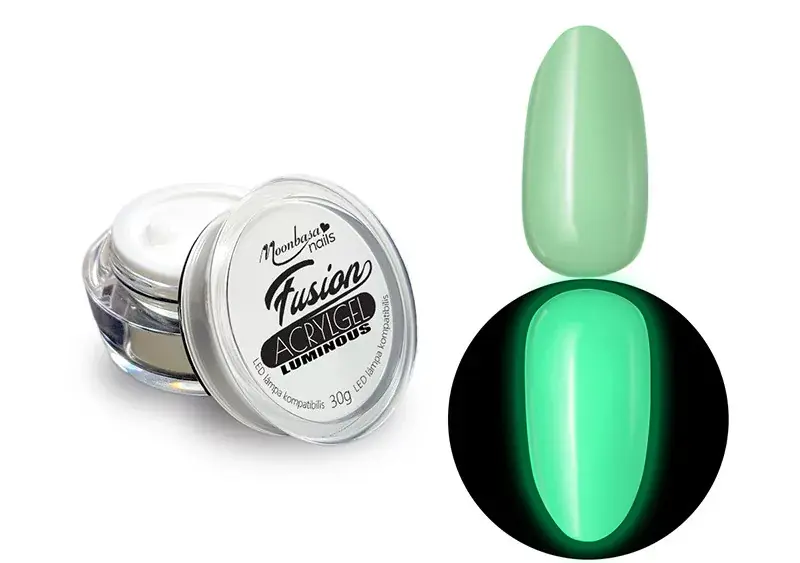 Akciós ár Fusion Acrylgel Luminous jar 30g 025 Green