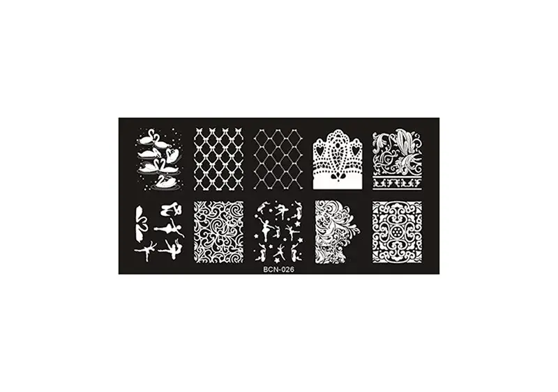 Biztonságos fizetés Körömnyomda lemez 6x12cm BCN-026