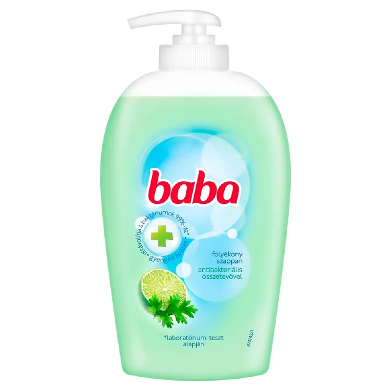 Baba szappan folyékony pumpás 250 ml Antibakteriális lime Legkelendőbb