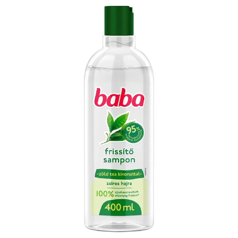 Exkluzív ajánlat Baba sampon 400 ml Zsíros hajra - organikus zöld tea kivonattal