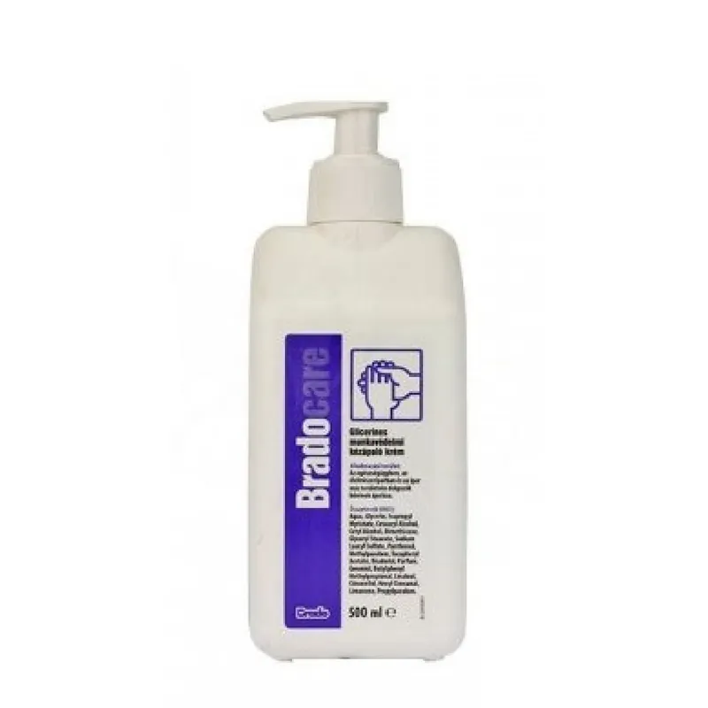 Bradocare kézápoló krém 500ml munkavédelmi glicerines pumpás Alacsony ár