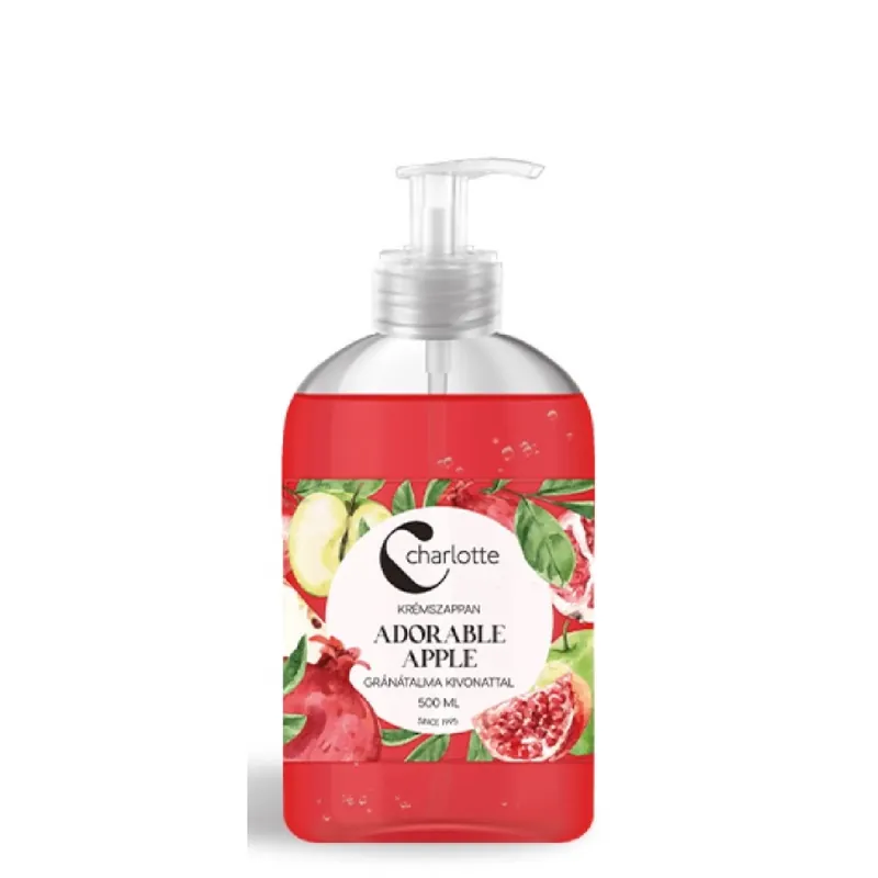 Charlotte szappan folyékony 500 ml pumpás Adorable Apple Gyors kiszállítás