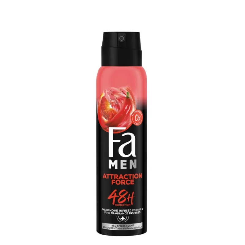 Fa dezodor 150 ml Attraction Force-férfi Szuper akció