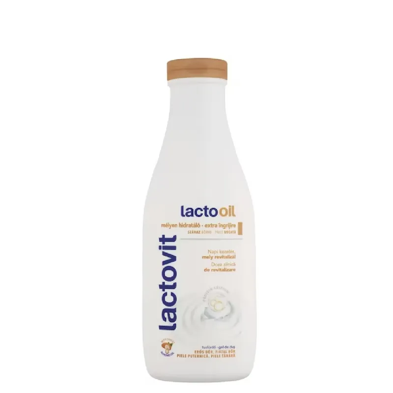 Lactovit tusfürdő 600 ml LactoOil mélyhidratáló száraz bőrre Azonnali szállítás