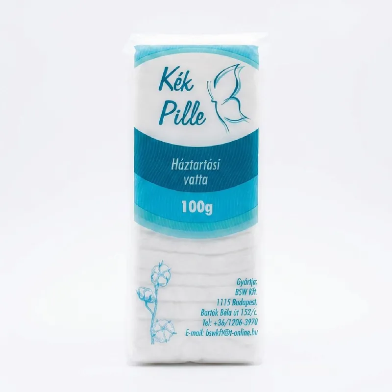 Újdonság Kék Pille vatta 100 g pamut 100%