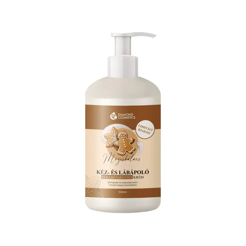 Kedvezményes ár Kéz és lábápoló krém - Mézeskalács - Parabénmentes - 500ml