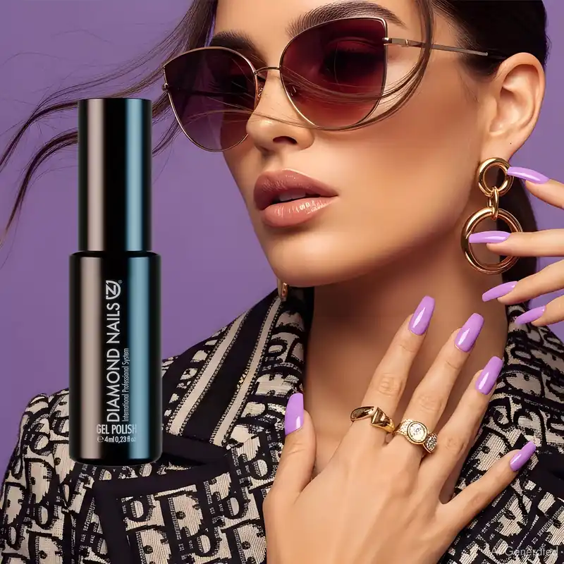 Gél Lakk - Halvány Lila - DN212 - 4ml - Hema mentes Olcsóbb