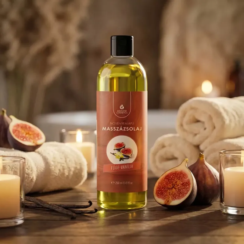 Füge-Vanília illatú Masszázsolaj - 250ml - Pihentető és Relaxáló hatású Alacsony ár