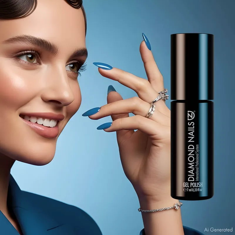 Árcsökkenés Gél Lakk - Denim kék - DN277 - 7ml - Hema mentes