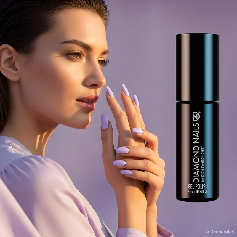 Gél Lakk - Pasztell lila - DN284 - 7ml - Hema mentes Akciós ár