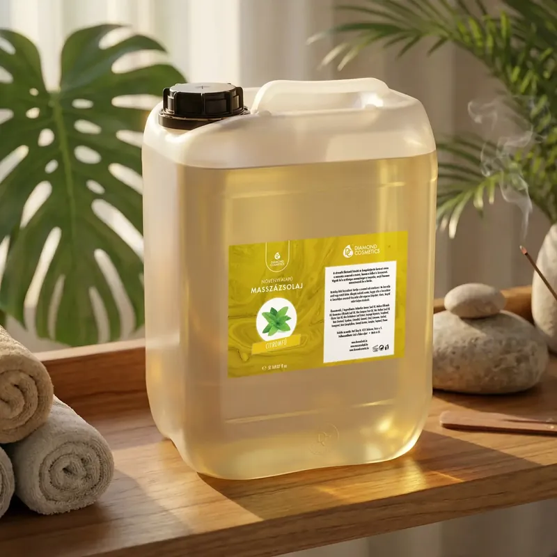 Aloe Vera citromfű illatú Masszázsolaj - 5L – Hidratáló és Frissítő Népszerű