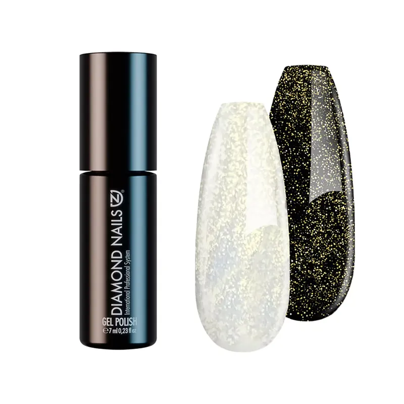 Újdonság FM 2 Fixálásmentes fedő Géllakk - 7ml - Gold Shimmer Top