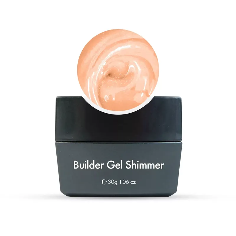 Builder Gel - Shimmer - Blush Cream (barack csillám) - 30g - Műköröm Építő zselé - HEMA-mentes Utolsó esély