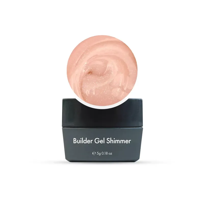Builder Gel - Shimmer - Vanilla Rose (csillámos barackos rózsaszín) - 5g - Műköröm Építő zselé - HEMA-mentes Kiárusítás