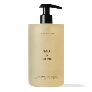Vedd meg online SALT & STONE TÁPLÁLÓ TUSFÜRDŐ GÉL - SZANTÁLFA & VETIVER