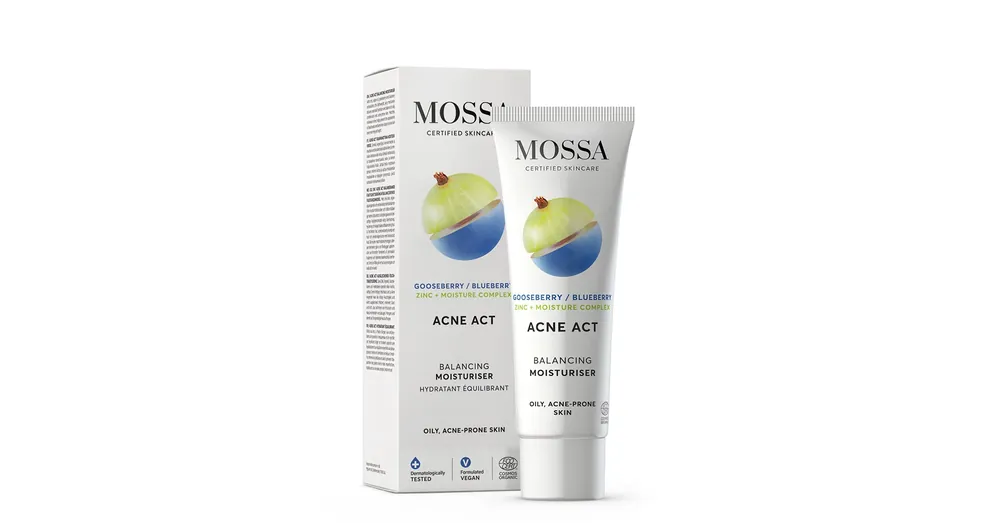 MOSSA ACNE ACT KIEGYENSÚLYOZÓ HIDRATÁLÓ KRÉM PATTANÁSOS BŐRRE Gyors kiszállítás