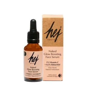 HEJ ORGANIC NAKED GLOW Ragyogást fokozó arcápoló szérum C-vitaminnal és bakuchiollal Szuper akció