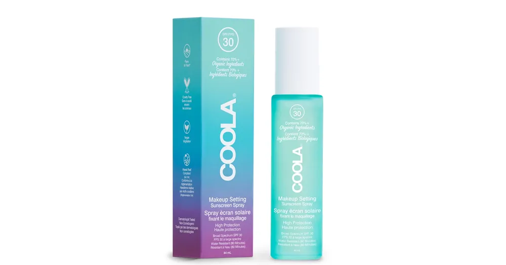 COOLA SPF30 SMINKFIXÁLÓ SPRAY - ZÖLD TEA ÉS ALOE VERA Biztonságos vásárlás