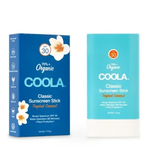 Végkiárusítás KIFUTÓ COOLA CLASSIC SPF30 FÉNYVÉDŐ STICK ARCRA ÉS TESTRE - KÓKUSZ