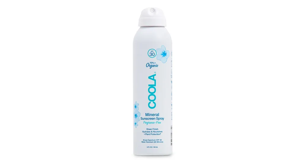 Expressz kézbesítés COOLA SPF30 ÁSVÁNYI FÉNYVÉDŐ SPRAY - ILLATMENTES