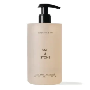 Kedvezményes ár SALT & STONE TÁPLÁLÓ TUSFÜRDŐ GÉL - BLACK ROSE & OUD