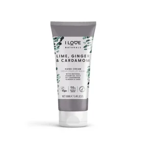 I LOVE NATURALS Lime, gyömbér, kardamom Hidratáló kézkrém Biztonságos fizetés