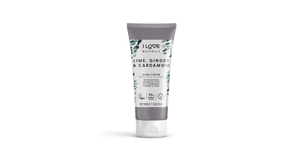I LOVE NATURALS Lime, gyömbér, kardamom Hidratáló kézkrém Biztonságos fizetés